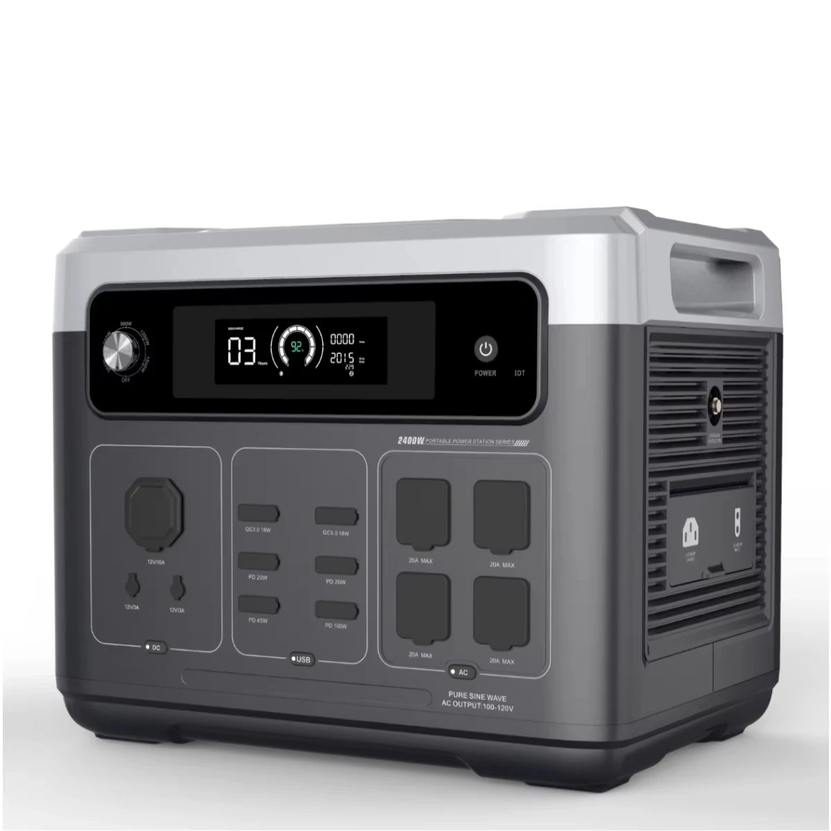 Solar Generator - P2001 PLUS 2400W Central eléctrica portátil
