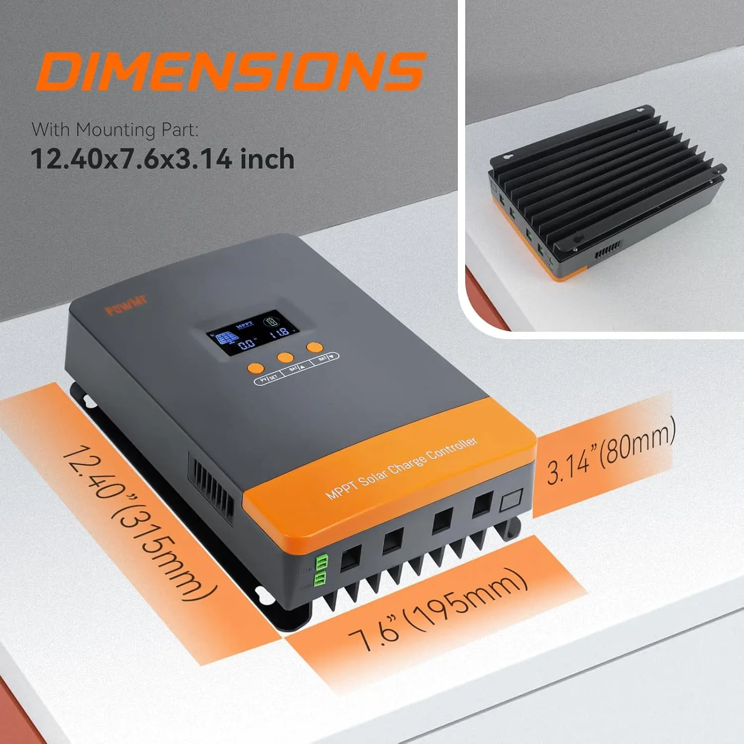 Charge Controller Solar - Controlador de Carga de Batería PowMr,