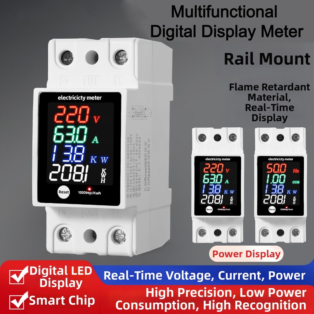 Energy Monitor Meter - Medidor de electricidad de Factor de