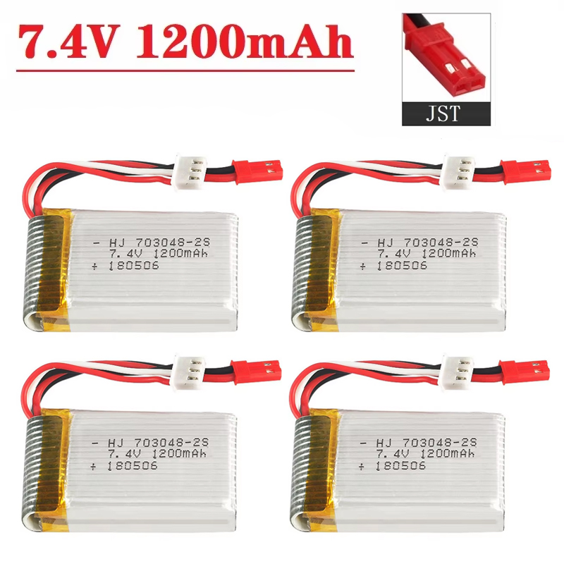 Lithium Battery 12V - Batería Lipo 2S 7.4V 1200mAh 703048