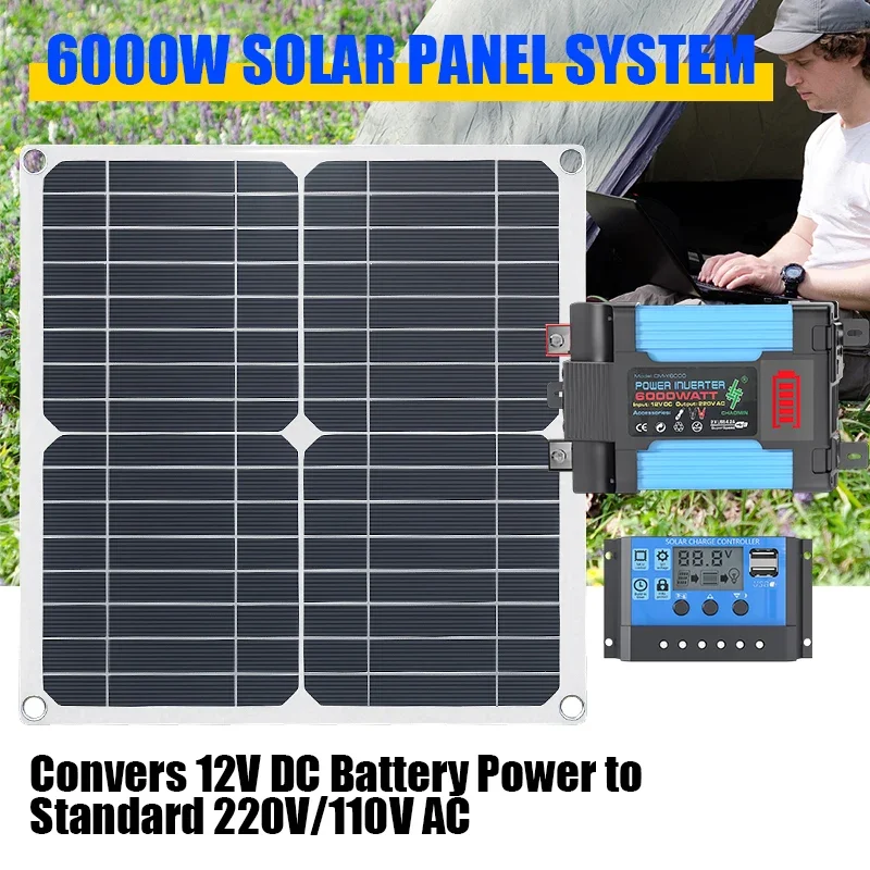 Solar Panel 200W - Kit solar de 6000W equipado con