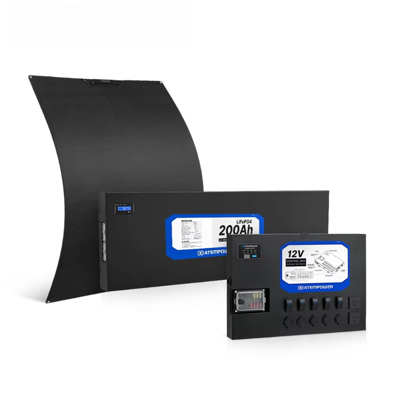 Solar Panel 200W - Sistema de batería dual para acampar