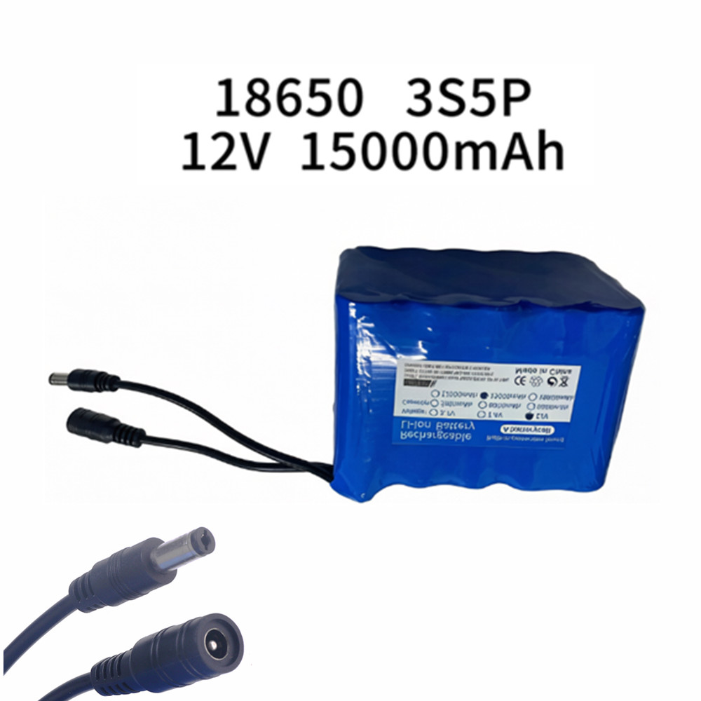 Lithium Battery 12V - Batería de Pesca 12V 3S5P 15Ah