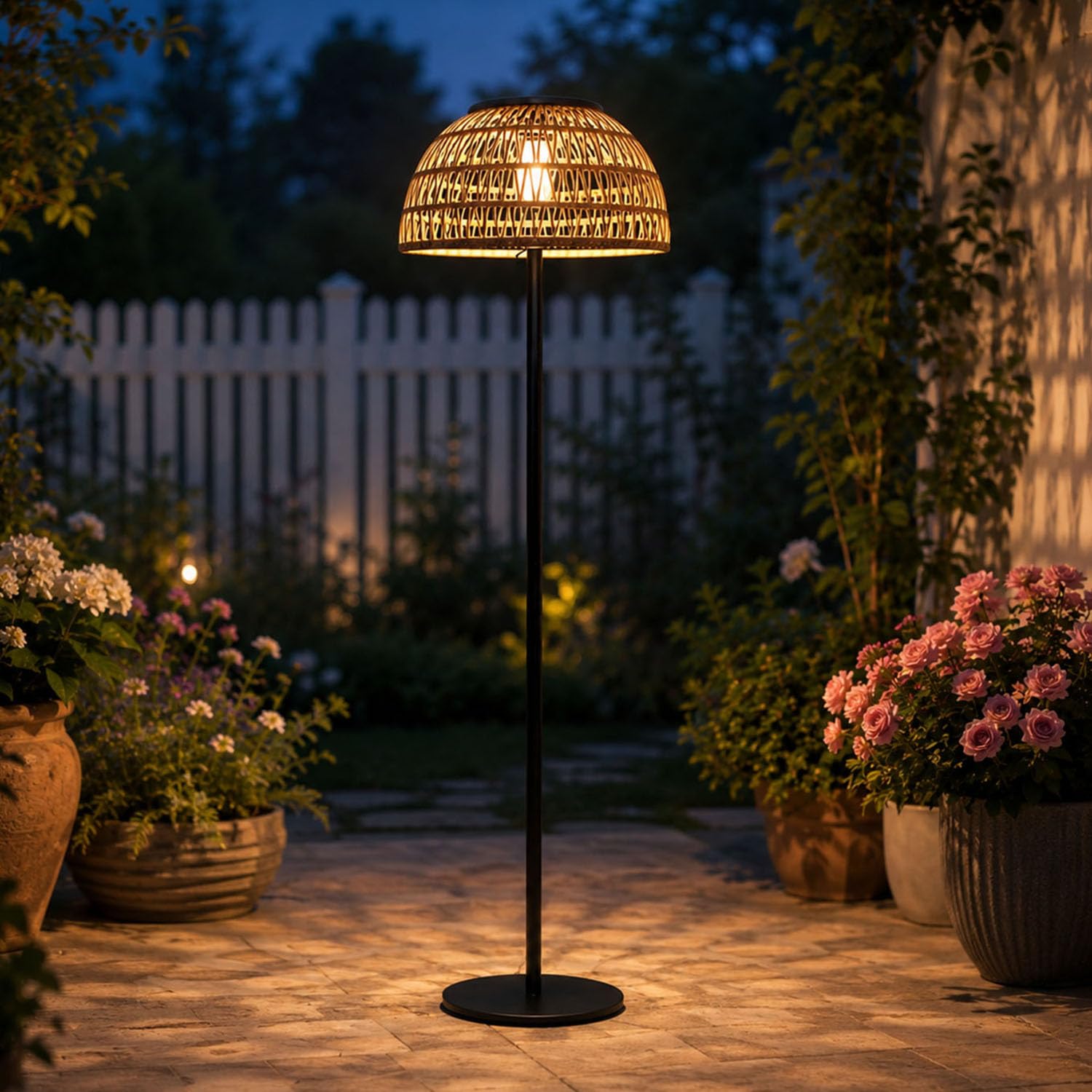 Lámpara de pie solar para exte - Solar Lamp reseña y precio