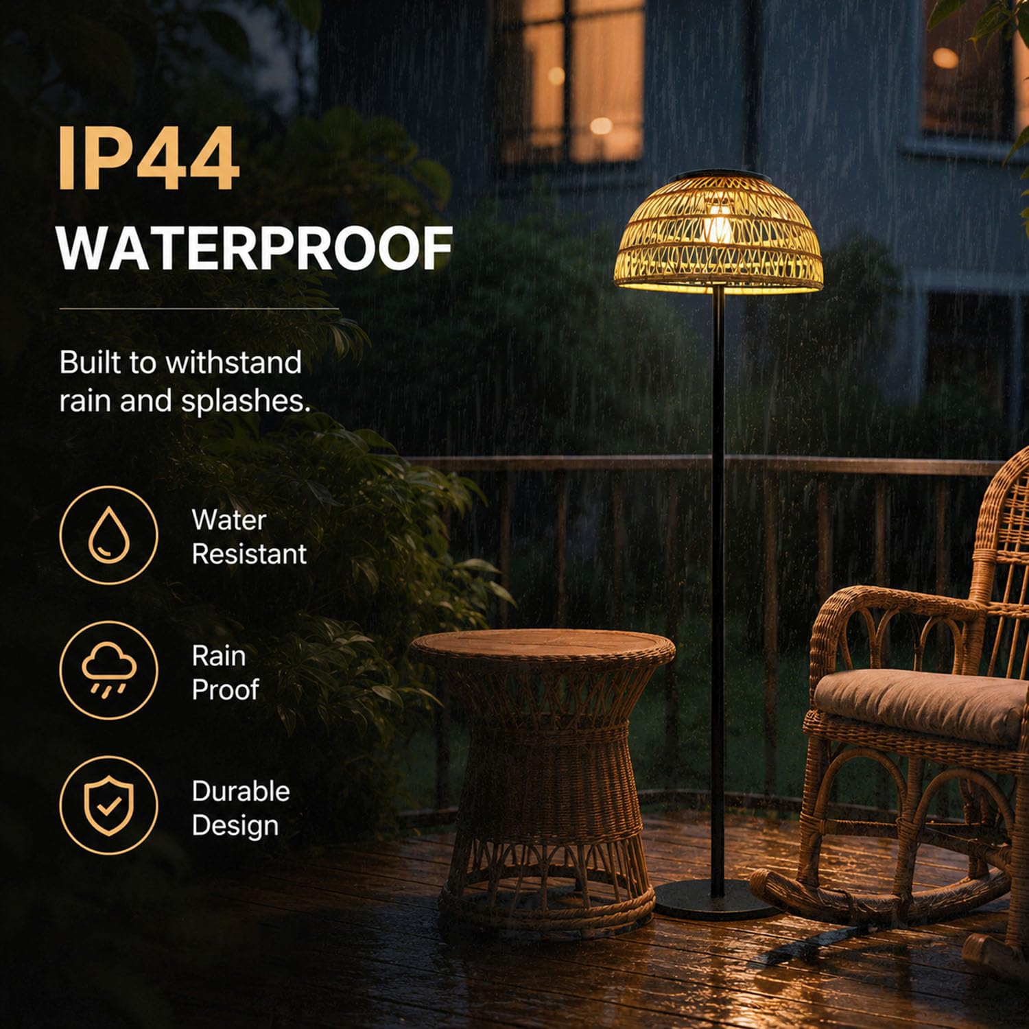 Lámpara de pie solar para exte - Solar Lamp reseña y precio
