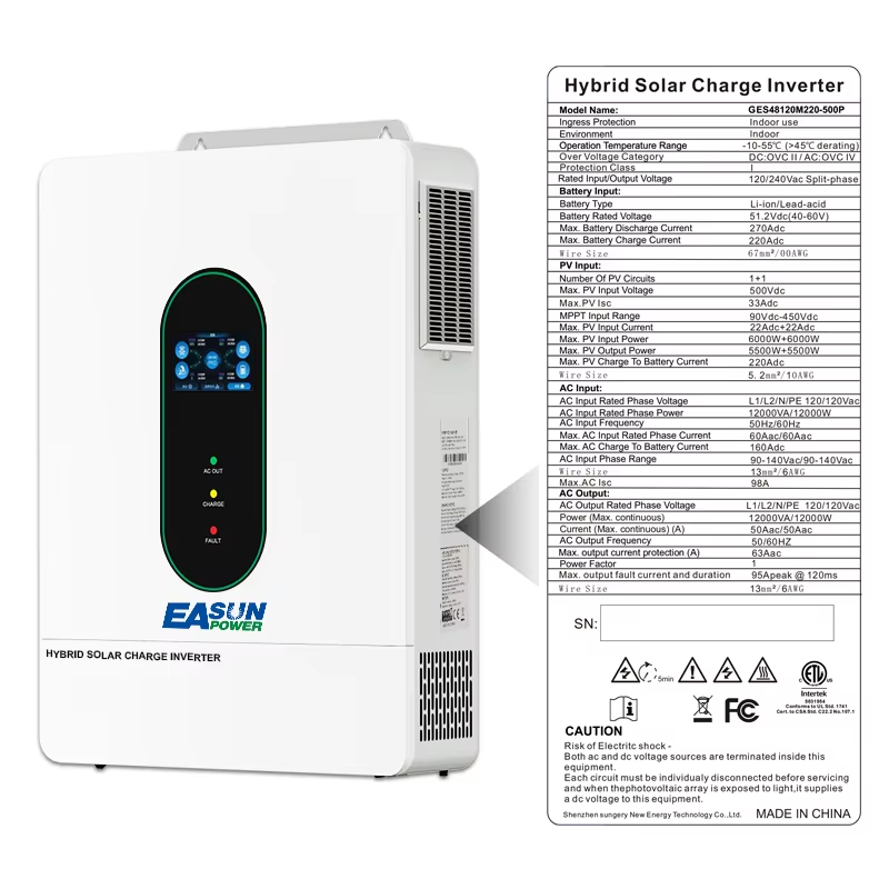 EASUN POWER, inversor solar hí - Charge Controller Solar reseña y precio