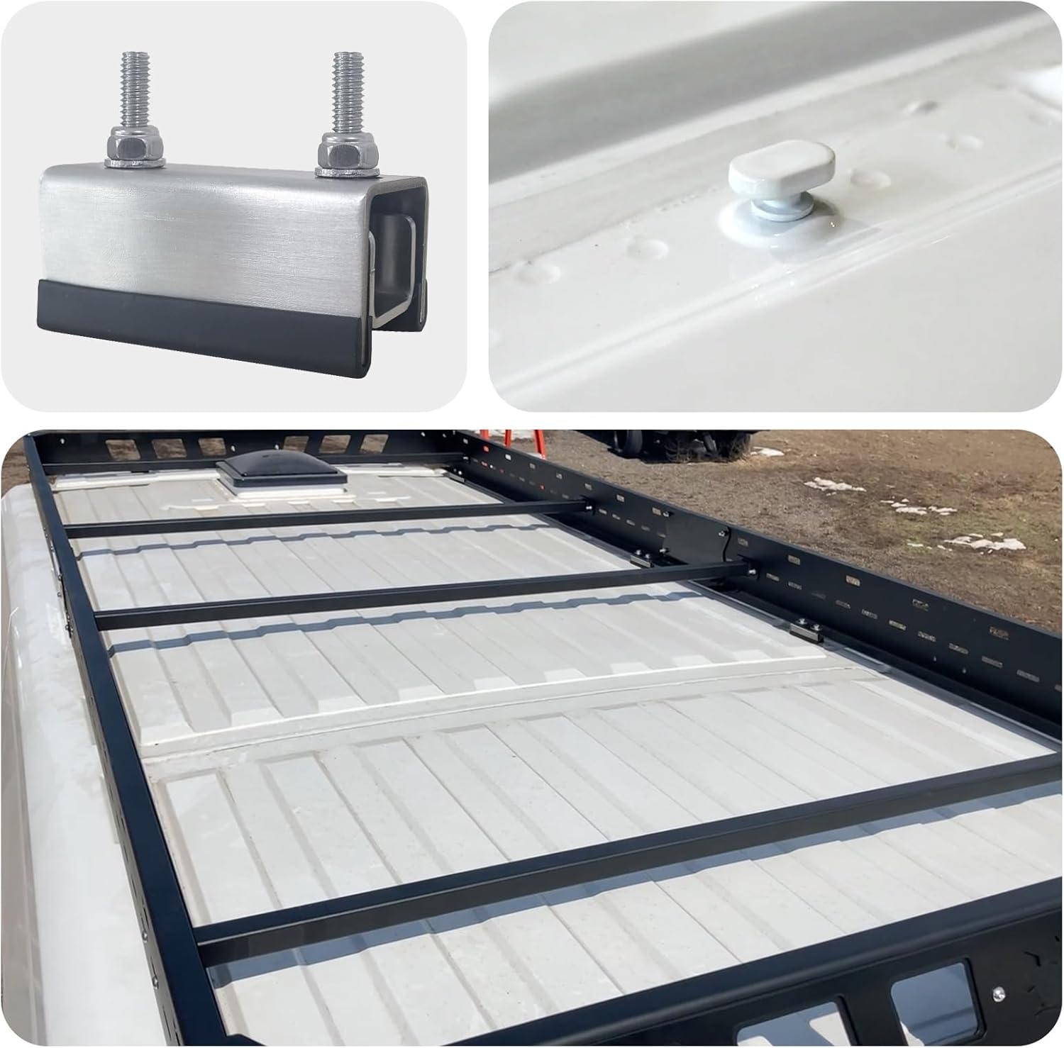 4 paquetes de soportes de mont - Solar Panel reseña y precio