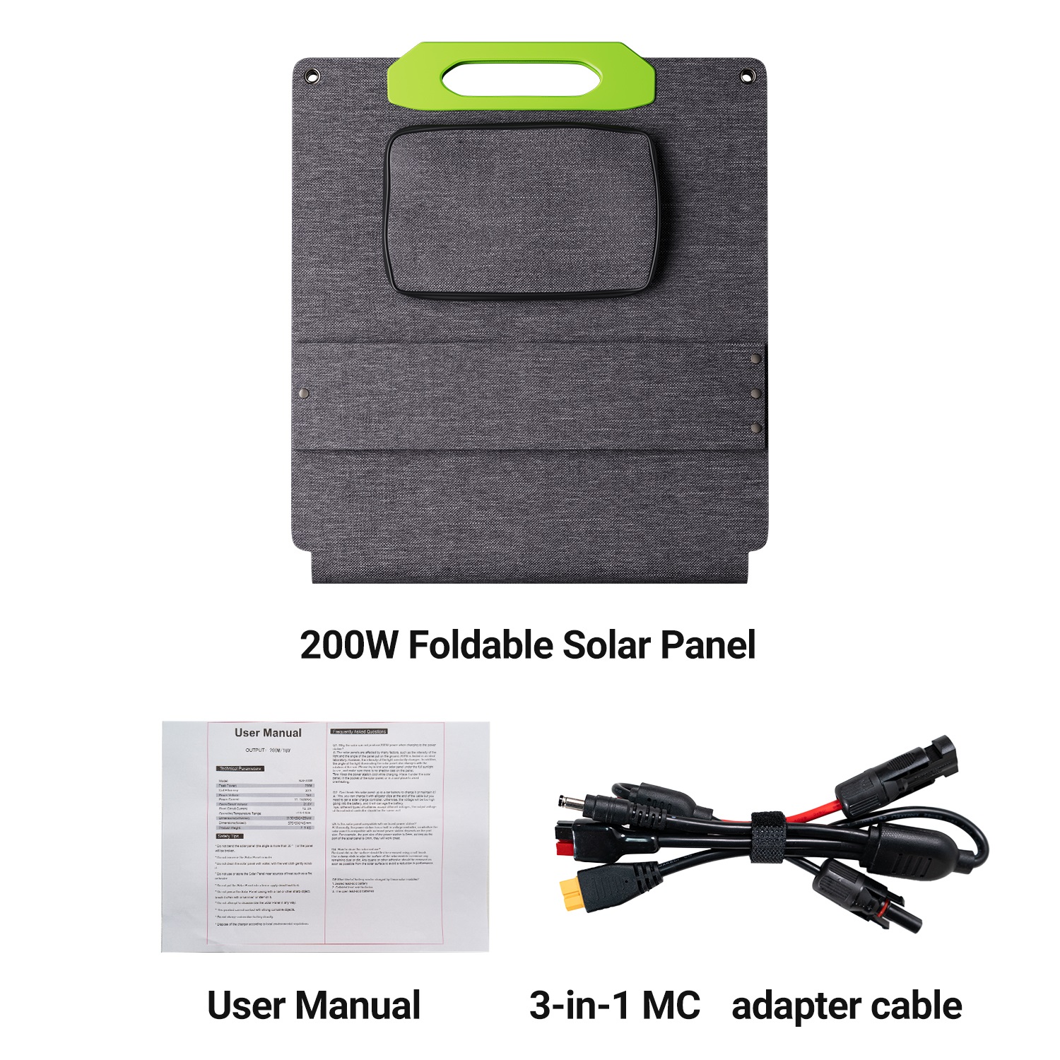 Panel Solar Plegable de 200W | - Solar Panel 200W reseña y precio