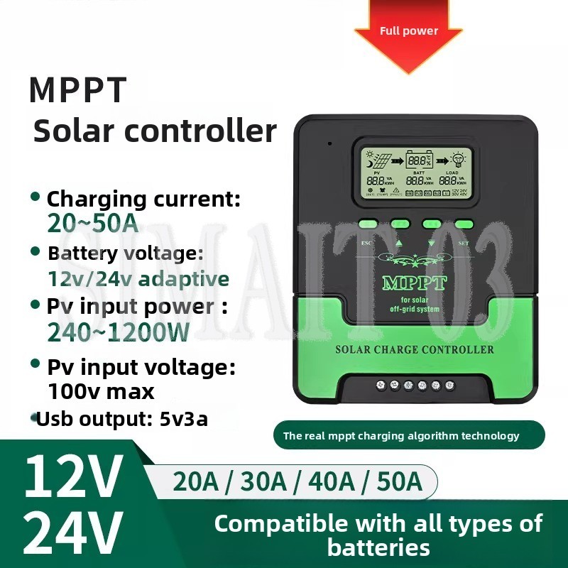 Controlador de Carga Solar MPP - Charge Controller Solar reseña y precio