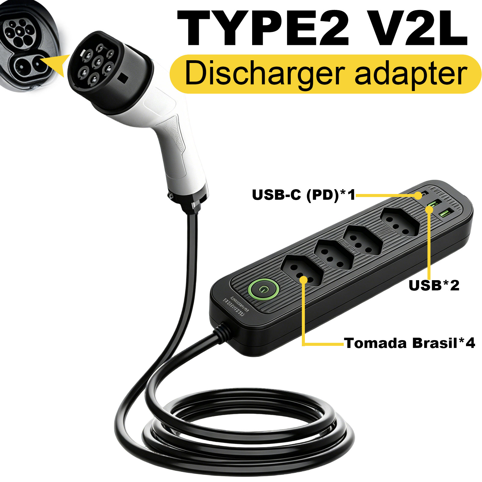 Adaptador de Descarga Tipo 2 V - Outdoor Power Station reseña y precio
