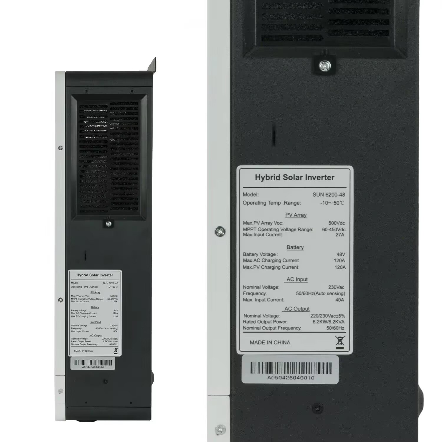 Inversor solar híbrido de 6.2K - Charge Controller Solar reseña y precio