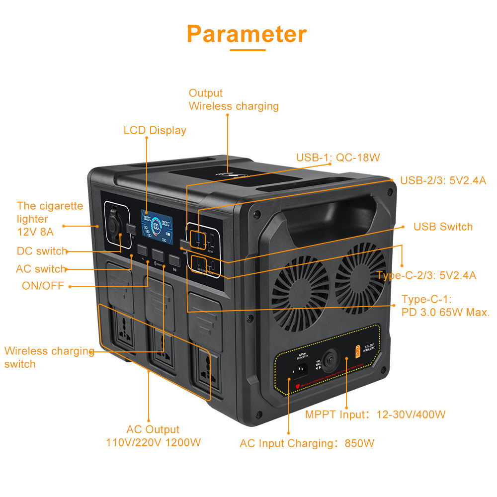 Generador Solar Portátil de 12 - Solar Generator reseña y precio