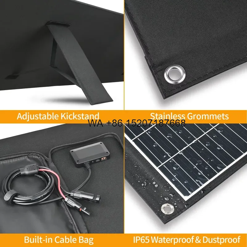 Panel Solar Plegable Wmwmnu de - Solar Panel 200W reseña y precio