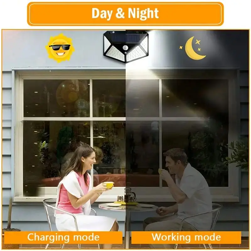 Lámpara Solar de Jardín de 100 - Solar Lamp reseña y precio