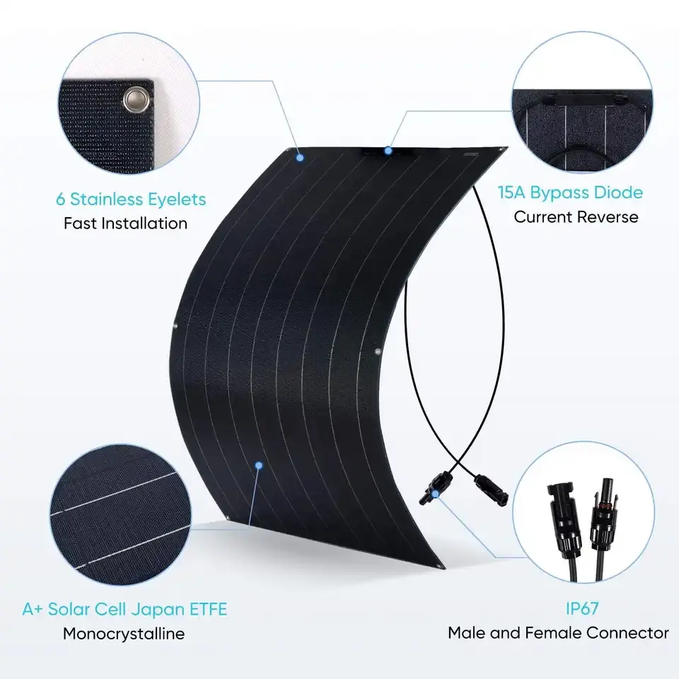 Panel solar flexible monocrist - Solar Panel reseña y precio