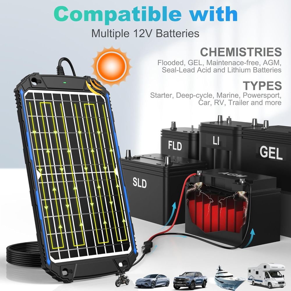 Cargador y Mantenedor de Bater - Charge Controller Solar reseña y precio