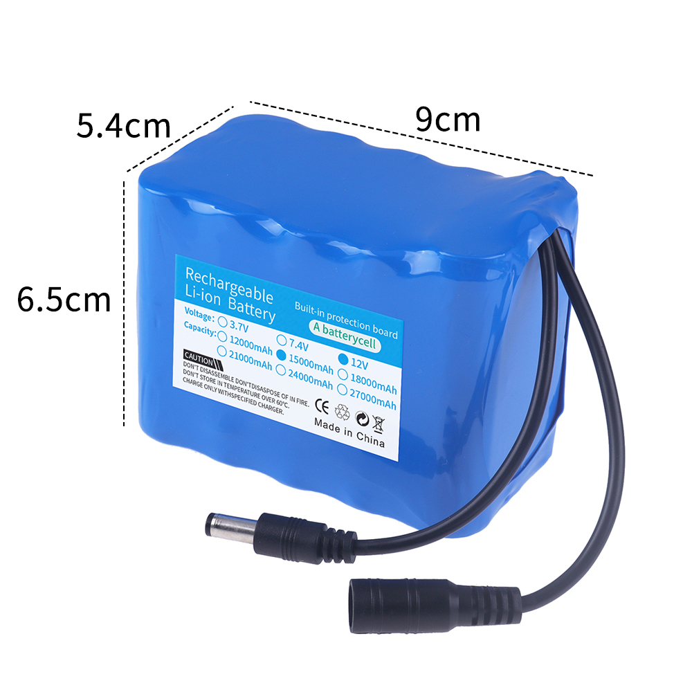 Batería de Pesca 12V 3S5P 15Ah - Lithium Battery 12V reseña y precio