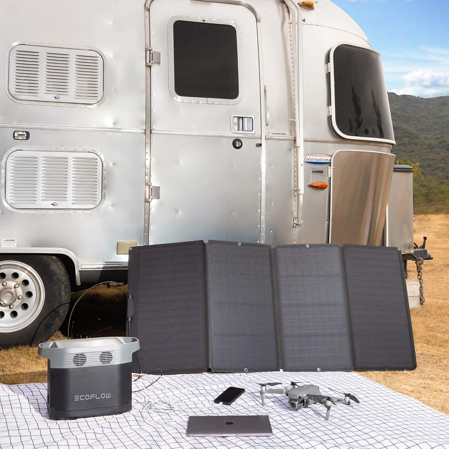 Panel Solar Plegable de 160 Va - Outdoor Power Station reseña y precio